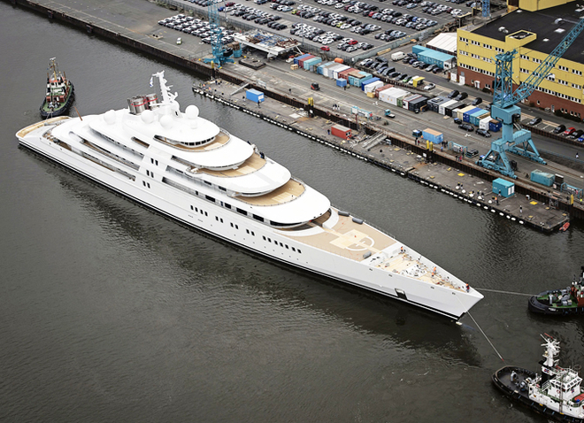 World's biggest super yacht is 57ft longer than Roman Abramovich's